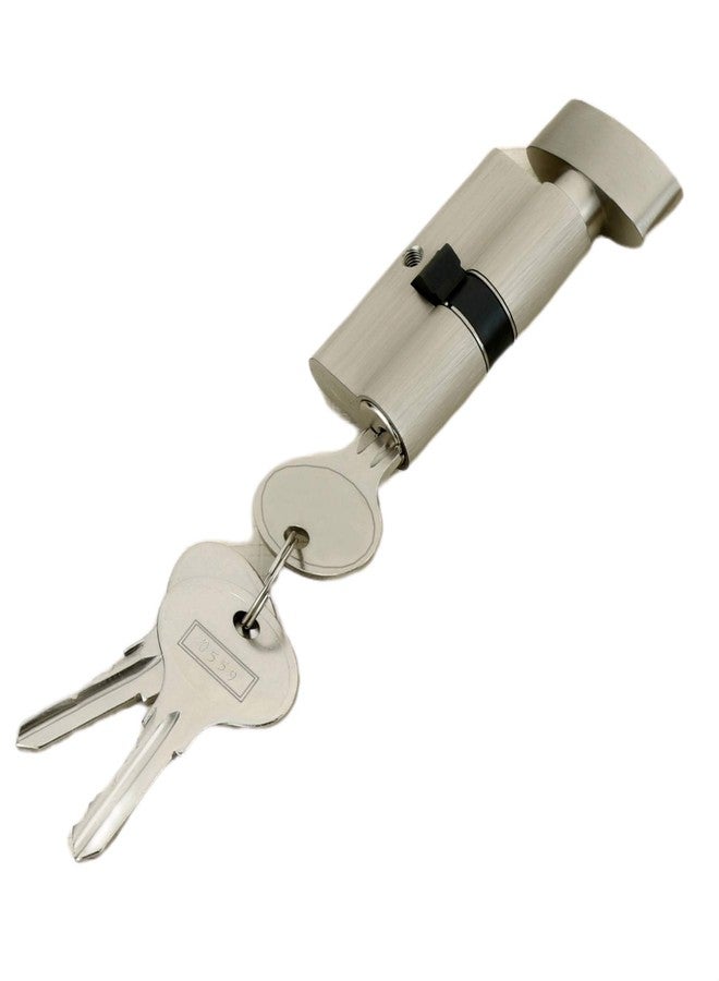 HARMONUS Premium Brass Made Mortise Cylinder Lock 90 mm with Smart Computer Key 3 Brass (one Side Key and Knob) - 1-Piece - Image 2